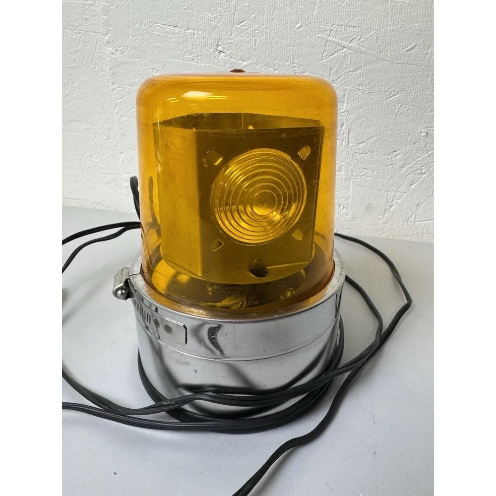 Vintage North American Signal Co. Action-LITE Revolving Amber Light Model BB - M